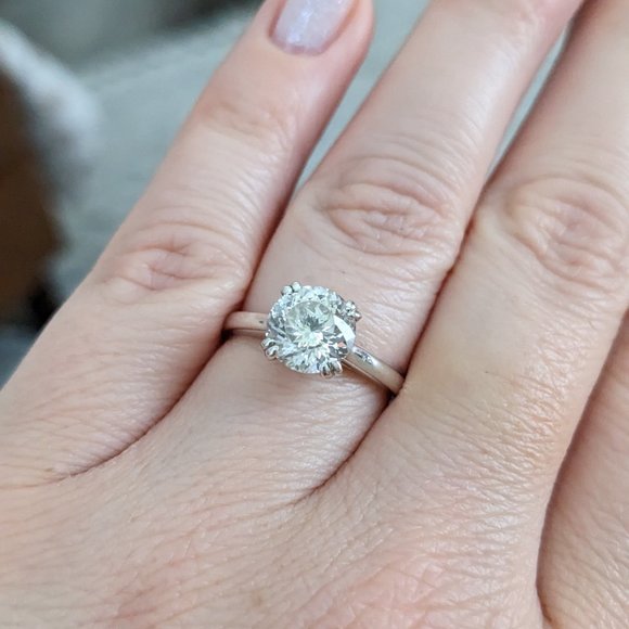 Portuguese Cut Engagement Ring size 7 - Picture 3 of 6